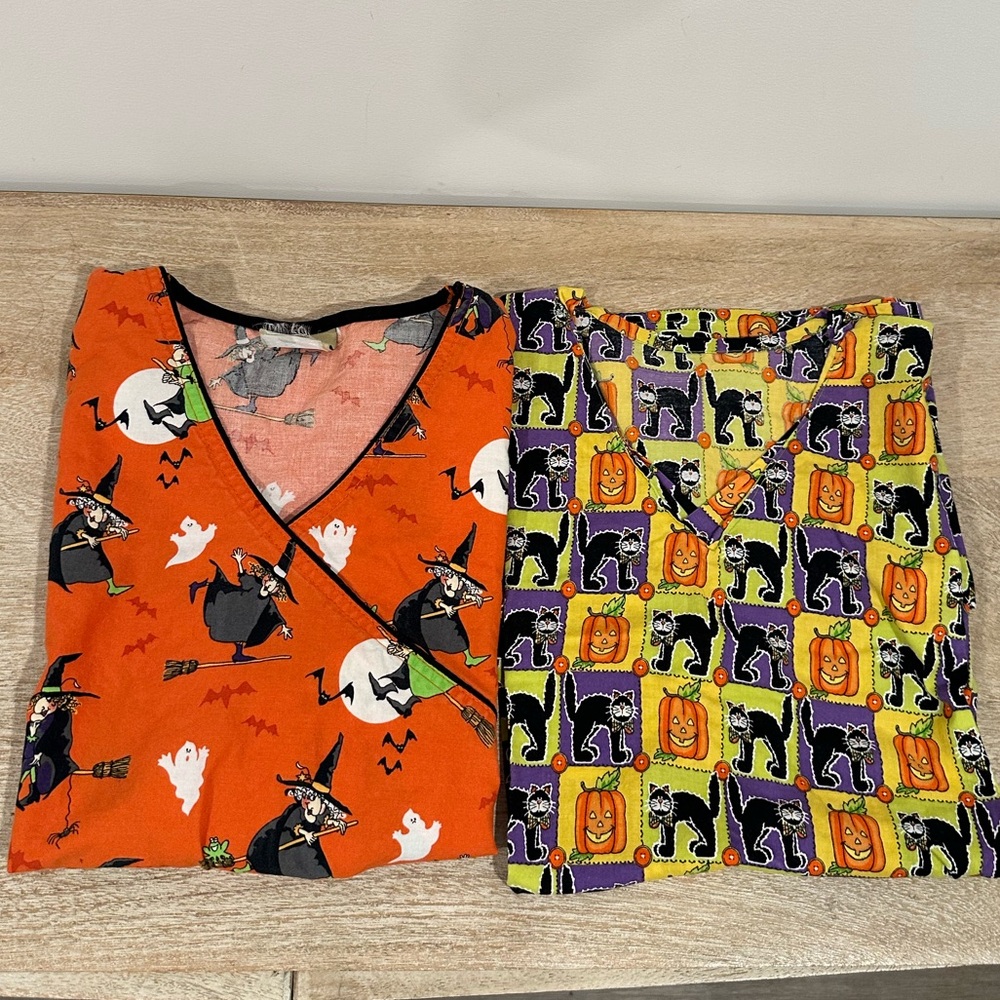Halloween Scrub Tops